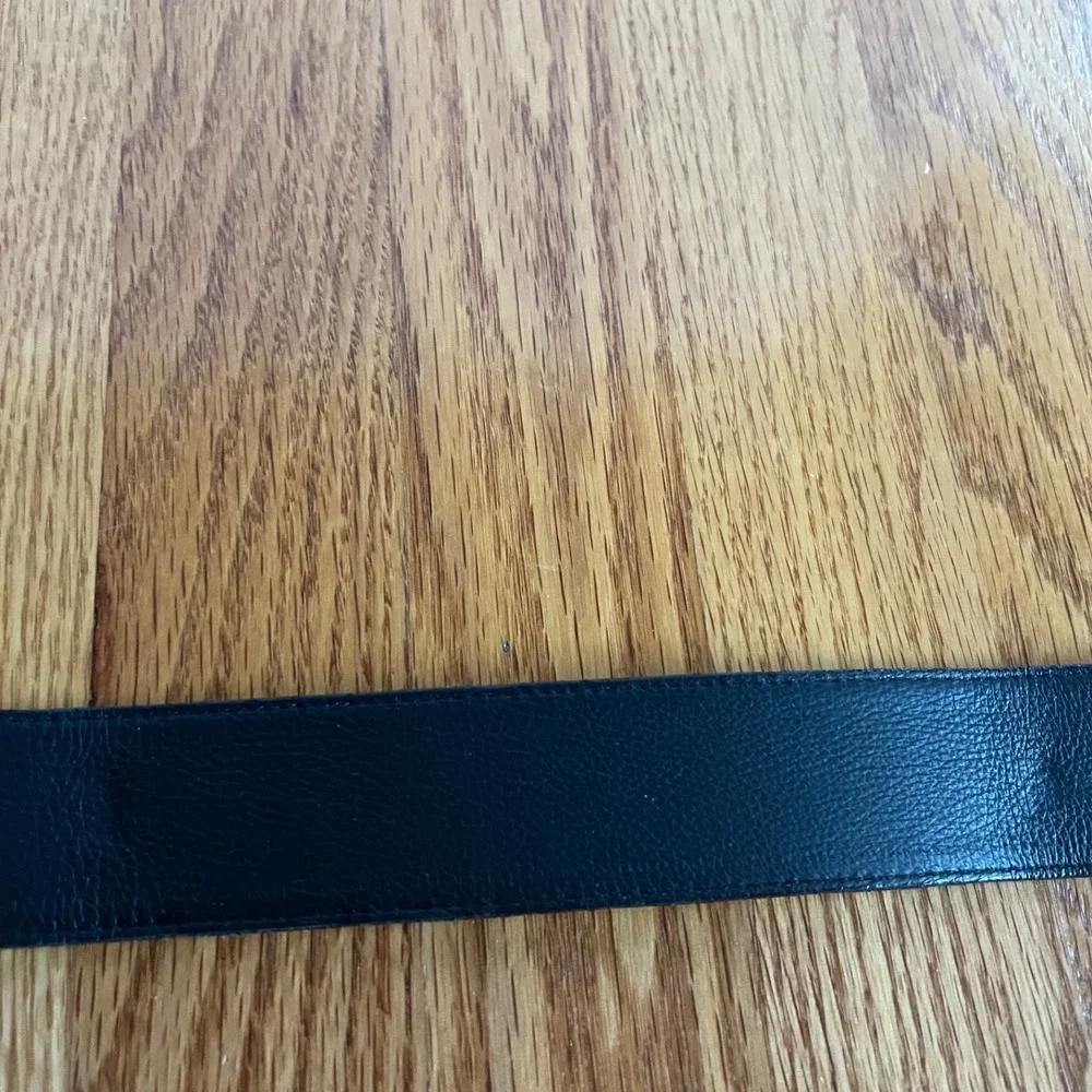 Connie Bates Farenheit Brown Leather Belt Semi Precious Stones 28